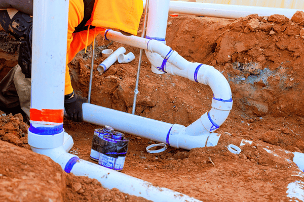 pvc sewer line